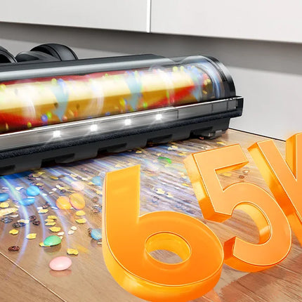 BUTURE VC90 600W 65KPA Potenza di aspirazione Aspirapolvere senza fili portatile elettrodomestico intelligente Batteria rimovibile Spazzola per la rimozione degli acari