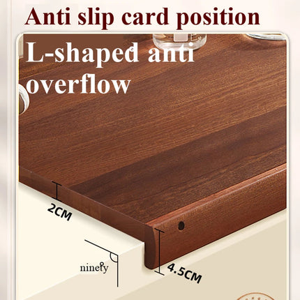 Solid Ebony Wood Cutting Board, Heavy Duty Butcher Block with Juice Groove, Extra Large and Reversible
