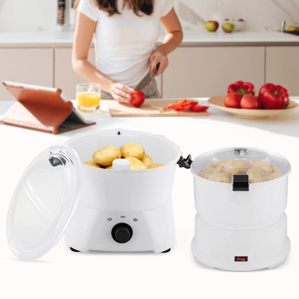85 W Elektrischer Kartoffelschäler, Automatischer Kartoffelschäler mit Ein-Knopf-Bedienung, für Küchen, Restaurants, Fast-Food-Läden