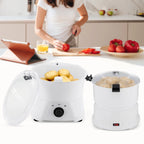 85 W Elektrischer Kartoffelschäler, Automatischer Kartoffelschäler mit Ein-Knopf-Bedienung, für Küchen, Restaurants, Fast-Food-Läden
