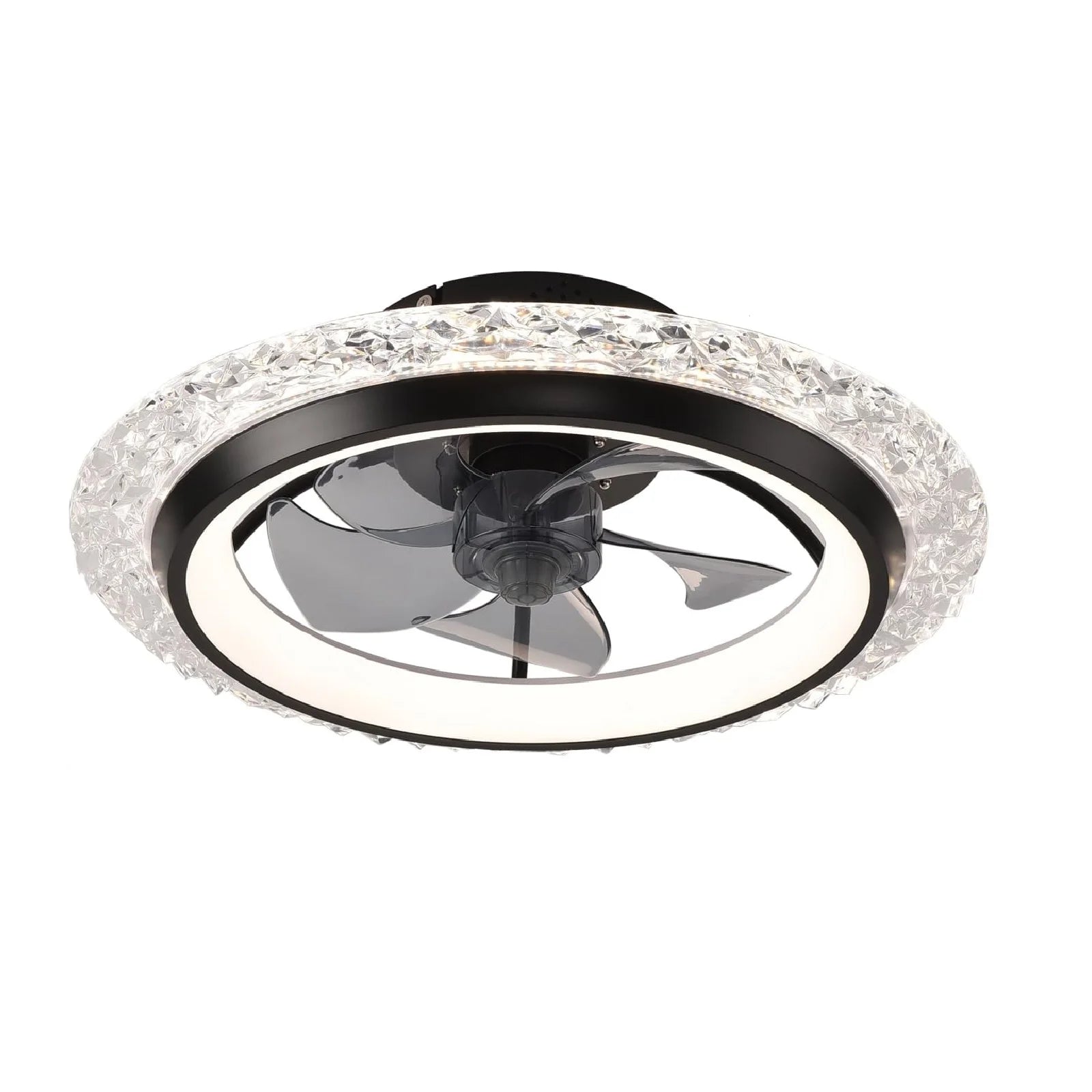 Ventilatori da Soffitto con Luce e Telecomando, Illuminazione Smart Moderna Nordica, Lampada da Soffitto di Lusso con Ventilatore a 6 Velocità