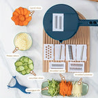 12 in 1 tritatutto per verdure multifunzionale patate tagliate manualmente affettatrice per ravanello grattugia utensili da cucina per hotel/commerciale