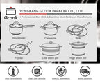 21 Pezzi Padelle in Granito Antiaderenti Set di Pentole in Alluminio pressofuso Pentole e Padelle all'ingrosso Cucina di Casa Sano Colorato