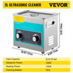 SucceBuy 3L 6L 10L 15L 22L 30L Ultraschallreiniger Elektrisch Tragbar Waschmaschine Geschirrspüler Ultraschall Zuhause Büro Haushaltsgerät