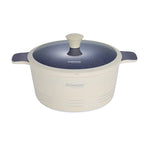 DONNOR 15-teiliges Keramik-Kochgeschirr-Set Töpfe und Pfannen Set Antihaft-Induktionsküche Platzsparendes Kochgeschirr-Set Induktion RV-Set JT445