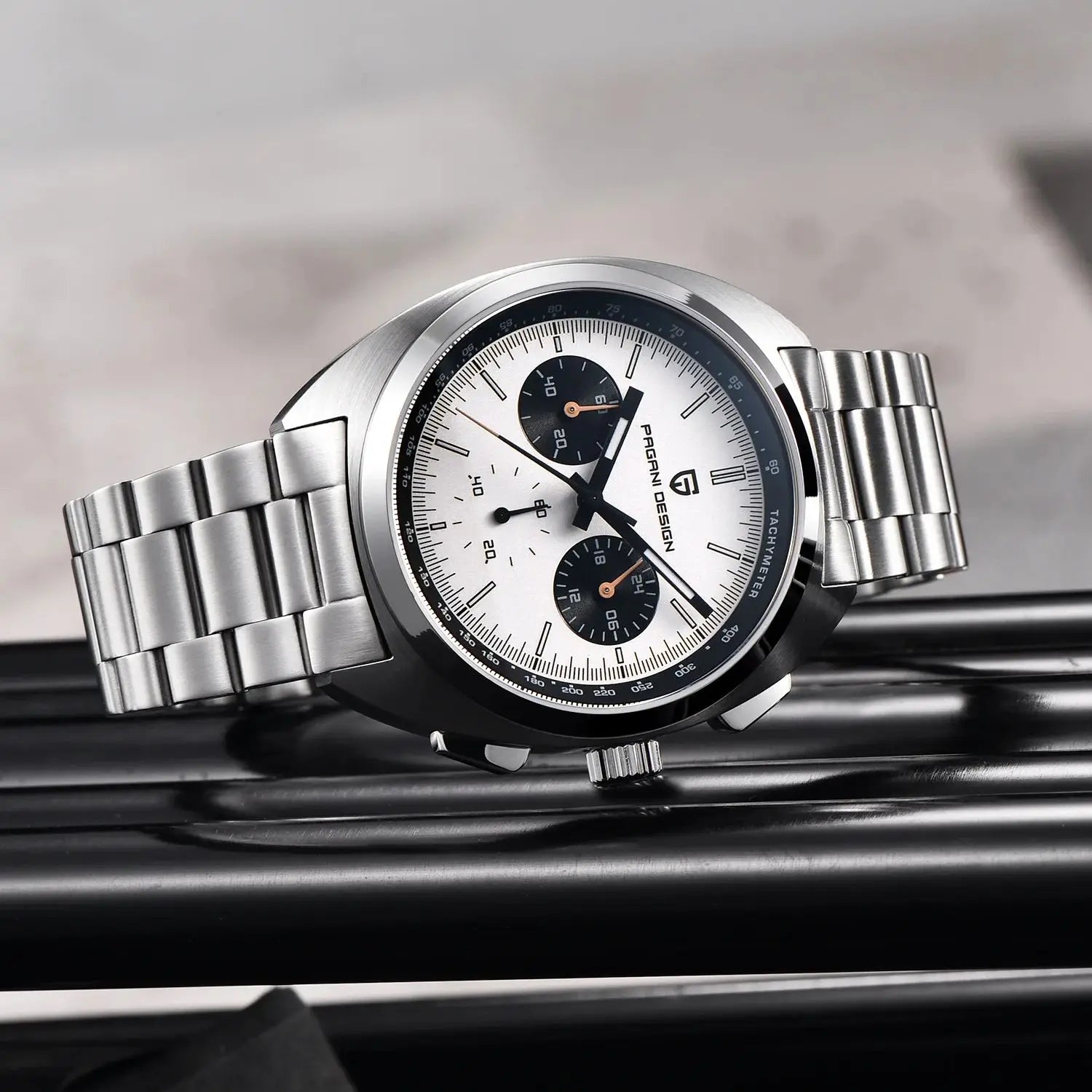 PAGANI DESIGN Orologio da polso al quarzo con cronografo VK63 e vetro zaffiro
