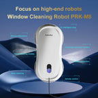 PuRuiKai Tragbarer Fensterputzroboter, intelligente Reinigung mit Doppeldüsen-Wassersprüher, Fernbedienung