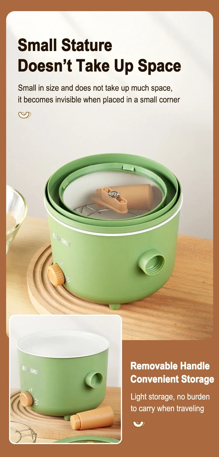 Mini-Multifunktions-Elektroherd Antihaft-Topf Bratpfanne Ramen Dormitory Small Hot Pot Elektroherd 1,7 Liter