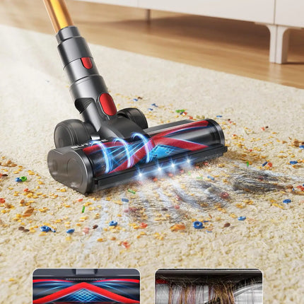 BUTURE VC80 500W 48Kpa Potenza di Aspirazione Aspirapolvere Portatile Senza Fili per Uso Domestico con Contenitore Polvere da 1.5L e Batteria Rimovibile
