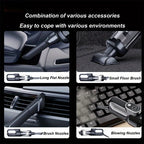 Brushless Cordless Handheld Vacuum Cleaner, High Suction, for Home and Car, Mini, Rechargeable, with LED for Car Cleaning.