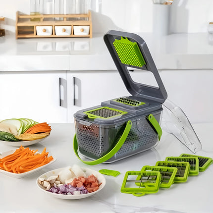 22 Piece Chopper Set Multifunctional Manual Household Kitchen Accessories Cutter Slicer Onion Dicer Potato and Vegetable Slicer