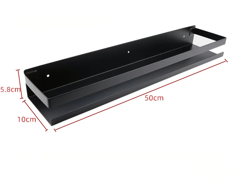 Portaspezie in Acciaio Inox Senza Foratura, Organizzatore da Parete per Cucina e Bagno, Organizzatore per Stoccaggio Domestico