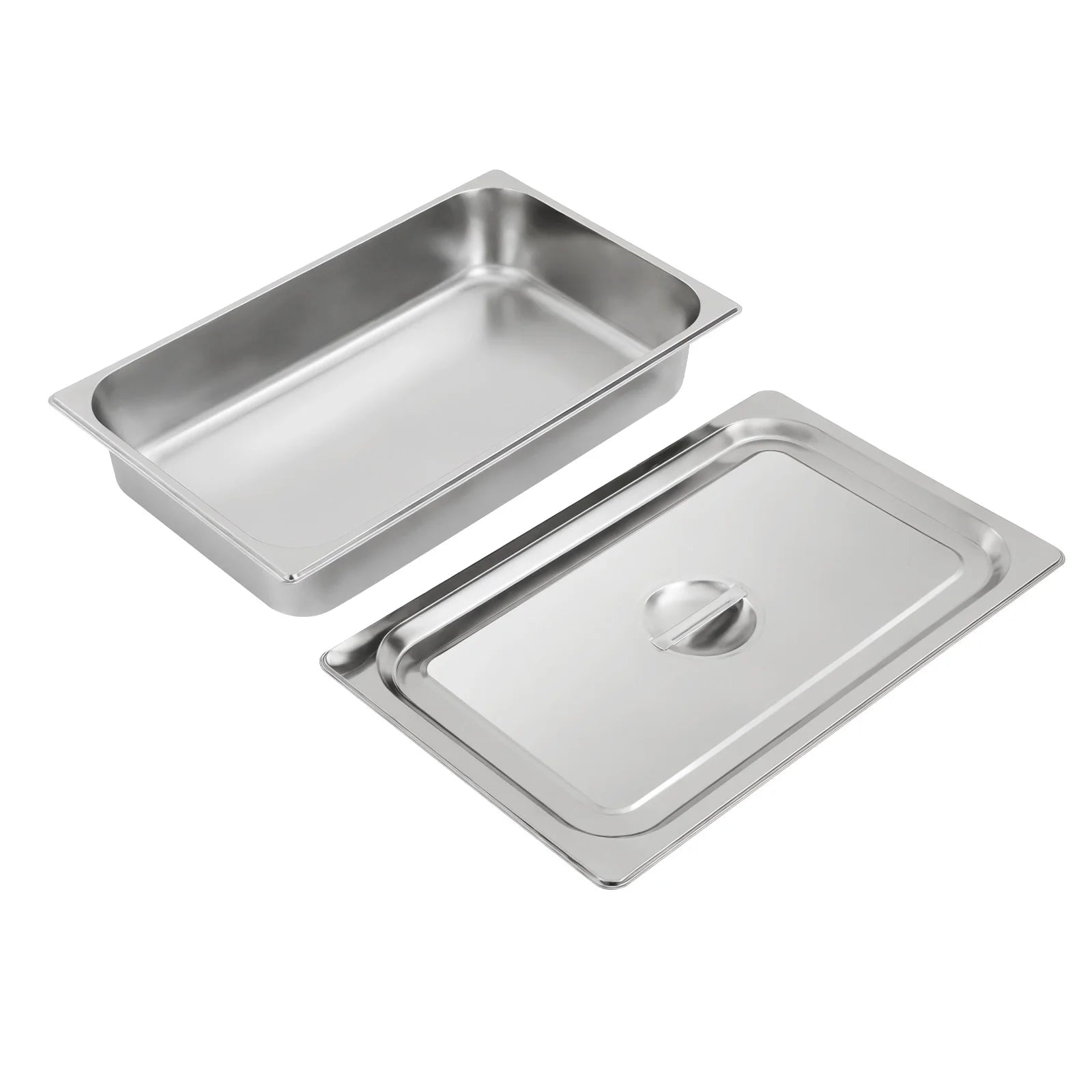 4 pentole da tavolo con coperchi, scaldavivande per buffet, contenitore per alimenti in acciaio inossidabile per uso commerciale e domestico
