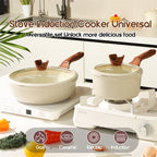 DONNOR 21 Pezzi Set di Pentole in Ceramica Set di Pentole e Padelle Antiaderenti Set da Cucina con Utensili e Protezioni per Padelle JT529
