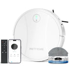 PrettyCare C2 Roboter-Staubsauger und Wischmopp, 4000 Pa Saugkraft, Roboterstaubsauger mit automatischer Teppichverstärkung, Alexa/WLAN/App
