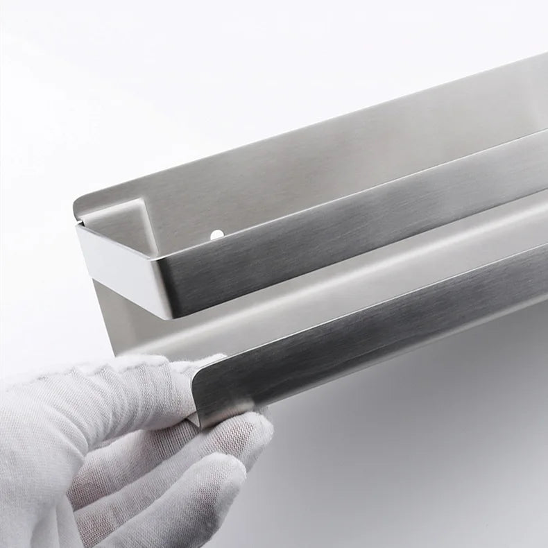 Portaspezie in Acciaio Inox Senza Foratura, Organizzatore da Parete per Cucina e Bagno, Organizzatore per Stoccaggio Domestico