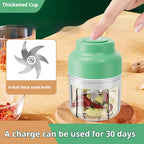 Elektrischer Knoblauchhacker 320ML, Küchenmaschine, Mini-USB-Zerkleinerer, kleiner tragbarer Zerkleinerer