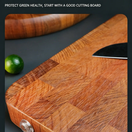 Solid Rosewood Cutting Board, Double-Sided, with Mortise and Tenon Joint, Thick, Anti-Mold, for Kitchen