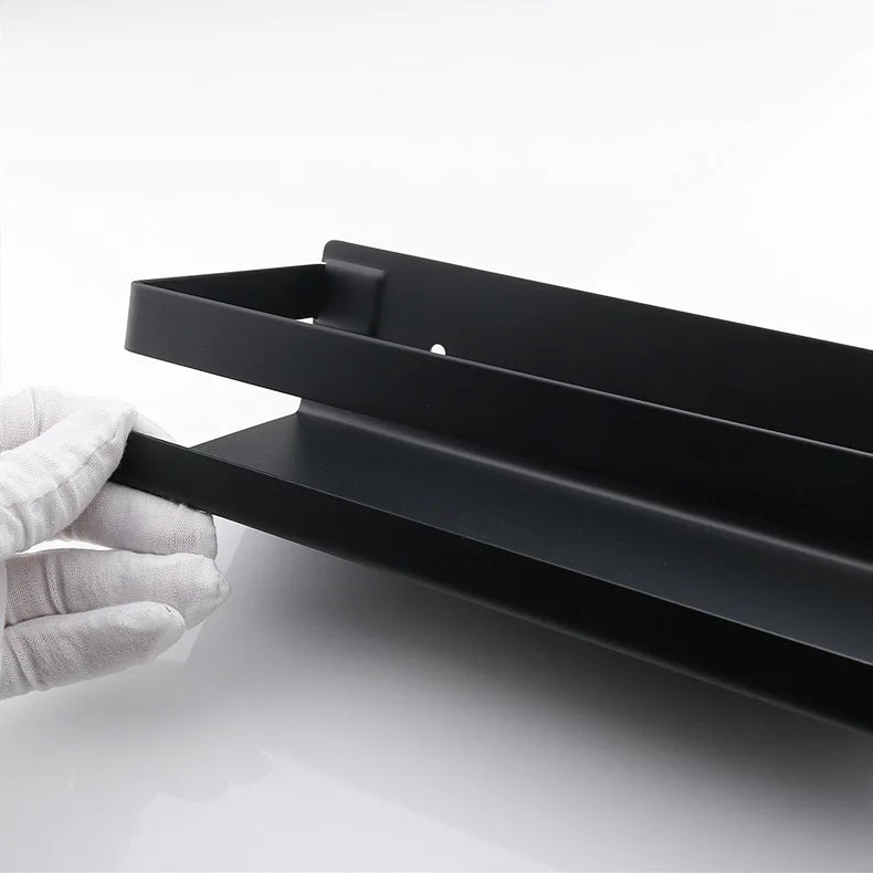 Portaspezie in Acciaio Inox Senza Foratura, Organizzatore da Parete per Cucina e Bagno, Organizzatore per Stoccaggio Domestico