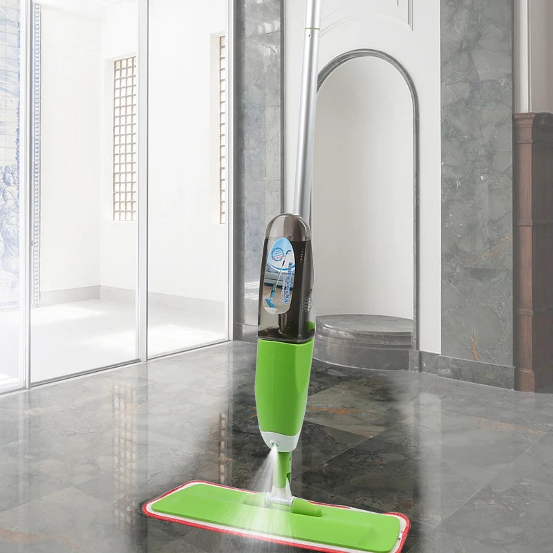 Sprühmopp – 360° drehbarer Wischmopp für die Reinigung von Holzböden, Fliesen, Laminat und Küche – 500 ml