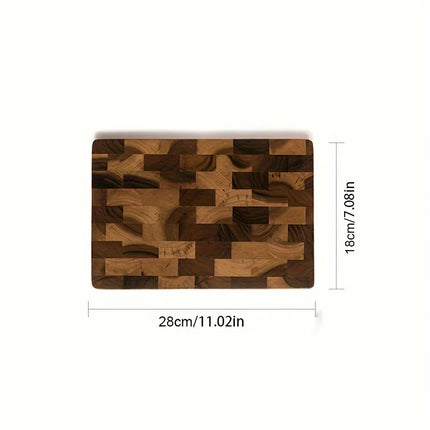1 Large Wood Board: Heavy-duty wood grain cutting board, large leaf camellia tree wood for meat, cheese, vegetables, bread