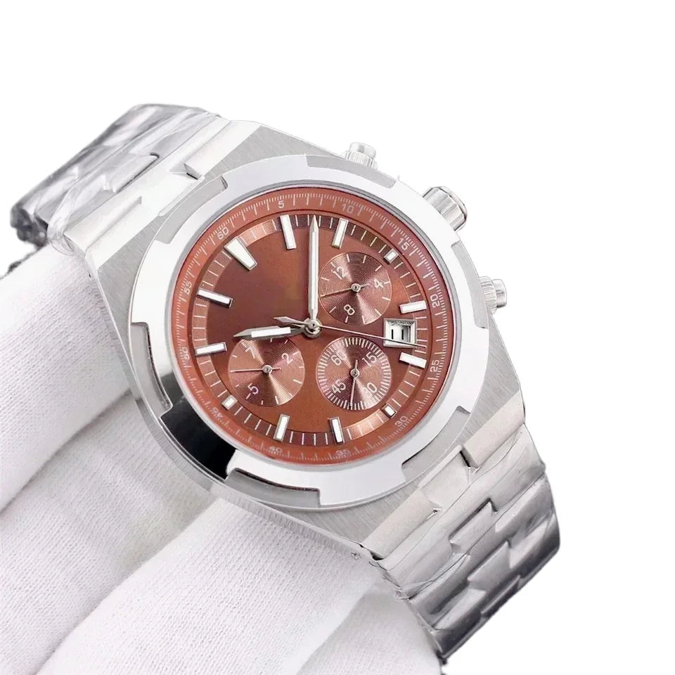 Herren-Automatik-Mechanikuhren im 40mm-Fliegerstil, trendy, hochwertiger Edelstahl 904L, Schwarz, Blau, Roségold