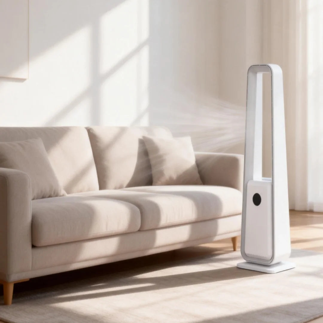 Ventilatore da tavolo ricaricabile con oscillazione, 3 velocità, USB, silenzioso, alimentato a batteria Bianco Verde