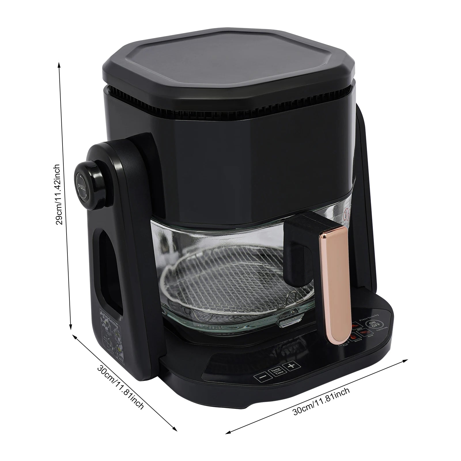 Friggitrice ad Aria Calda 1200W 4.5L con Display LCD
