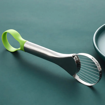 2-in-1 Avocado Slicer Stainless Steel Avocado Cutter Peeler Knife Kiwi Salad Slicer Peeler Kitchen Gadgets Fruit and Vegetable Tools