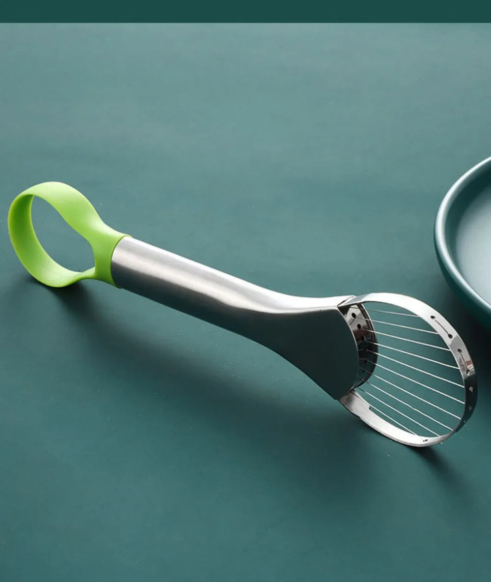 2-in-1 Avocado-Messer aus Edelstahl, Avocado-Schneider, Kiwi-Schälmesser, Salatschneider, Schäler, Küchen-Gadgets, Obst- und Gemüsewerkzeuge