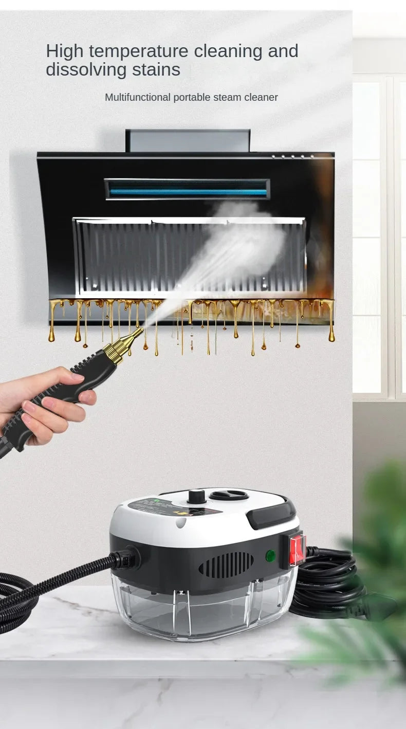 2500 W Dampfreiniger Hochtemperatur-Sterilisations-Druckstrahl-Waschmaschine Handheld für zu Hause, Auto, Küche, Klimaanlage