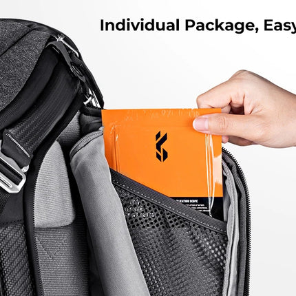 K&F Concept Set of 5 Microfiber Cleaning Cloths Individually Vacuum-Packed for Camera Lenses/iPhone/Computer/iPad/LED Screens/Eyeglasses