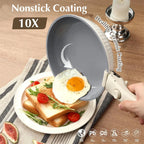 KOCH SYSTEME CS Set di pentole antiaderenti 17 pezzi Set di pentole e padelle con manico staccabile Pentole antiaderenti a induzione Pentola per salsa da cucina