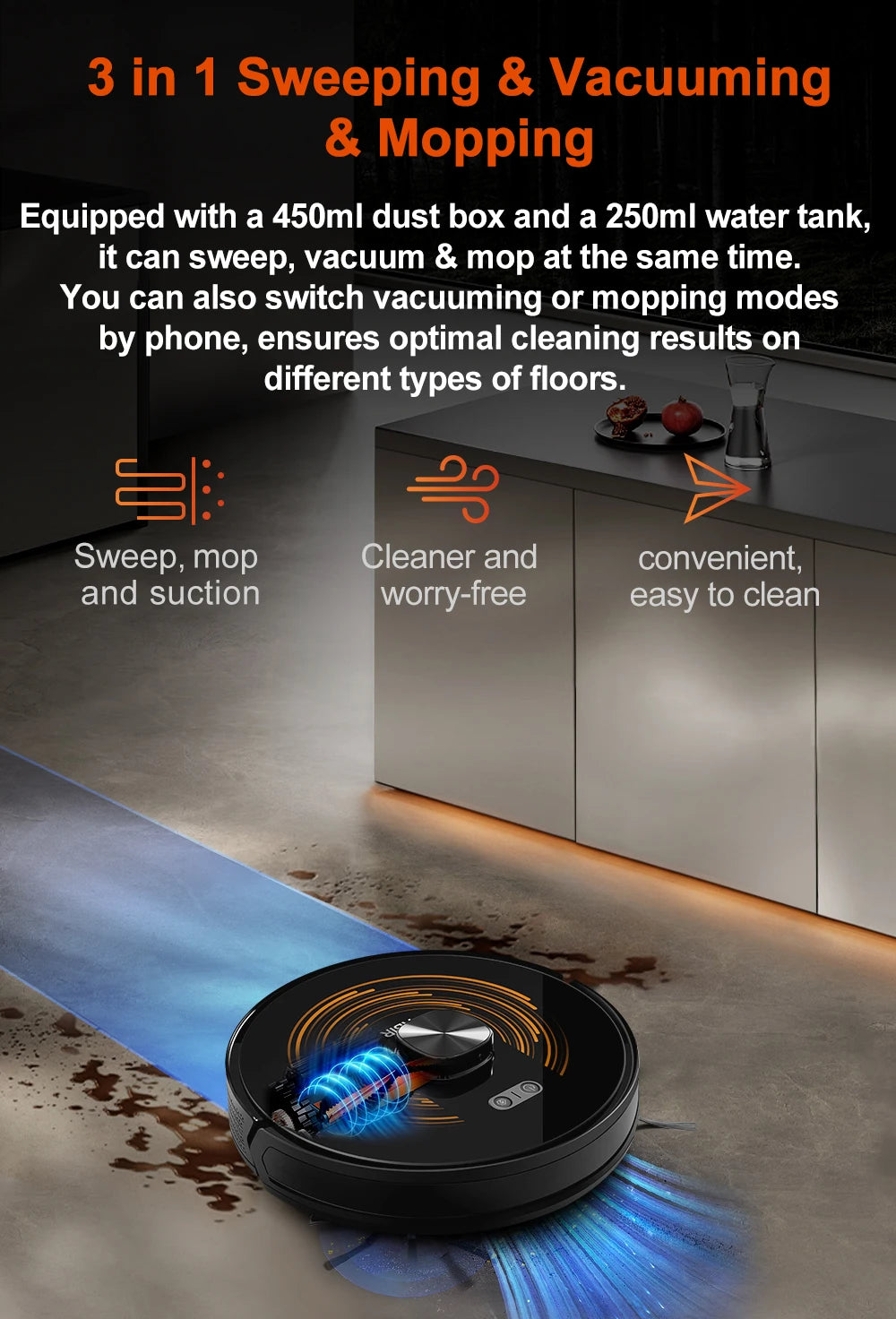 (Codice promozionale: GCC800)Aspiratore Robot ABIR X9, Navigazione Laser, Aspirazione 6500Pa, Mappa Multi-piano, Doppia Lampada UV, Controllo Zone Intelligente, Tecnologia Auto Carpet Boost, Versione di Fascia Alta