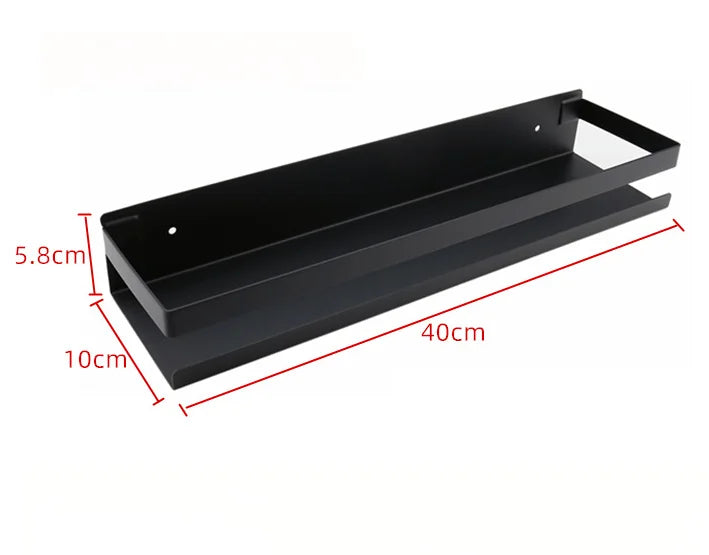 Portaspezie in Acciaio Inox Senza Foratura, Organizzatore da Parete per Cucina e Bagno, Organizzatore per Stoccaggio Domestico