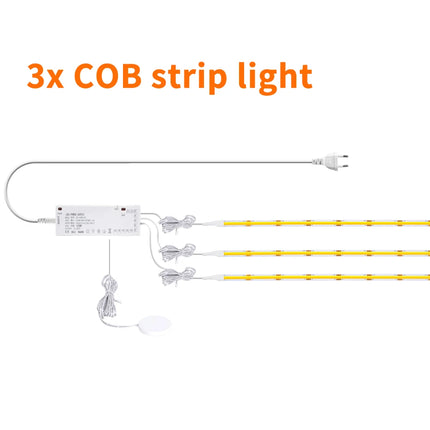 Striscia LED COB 12V 320LED/m dimmerabile con sensore di movimento e touch per mobili, penetrabile in legno, per cucina/guardaroba/vetrina/arredamento dell'armadio