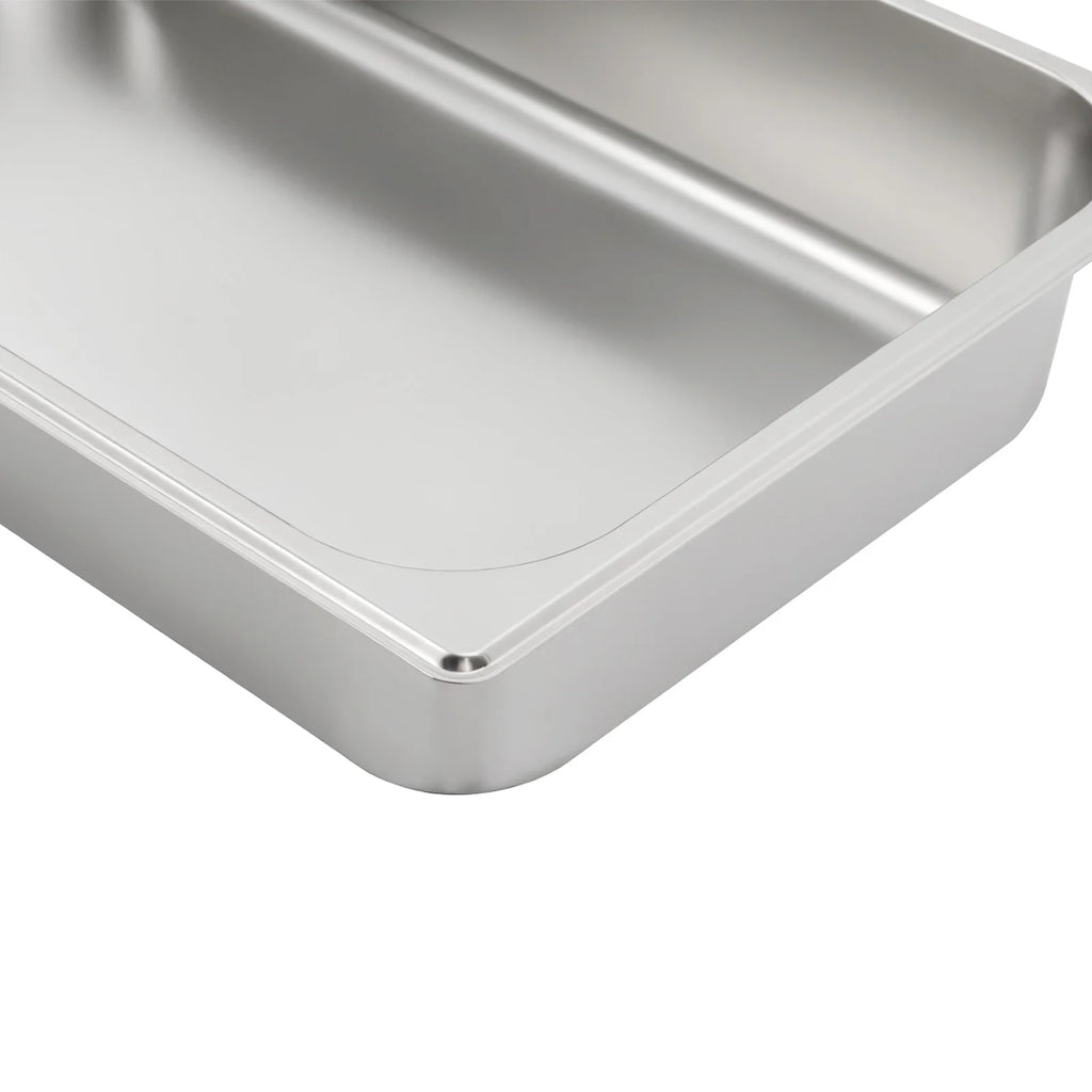 4 pentole da tavolo con coperchi, scaldavivande per buffet, contenitore per alimenti in acciaio inossidabile per uso commerciale e domestico