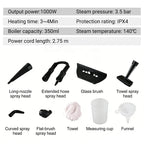 Podofo 1000W Dampfreiniger Handgerät Hochtemperatur-Reinigungsmaschine Autoreinigungsgeräte zur Reinigung von Küchenhauben zu Hause