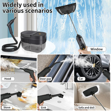 2500W Portable Steam Cleaner High Temperature Air Conditioner Range Hood Car Steam Cleaning Machine Floors and More Cleaner