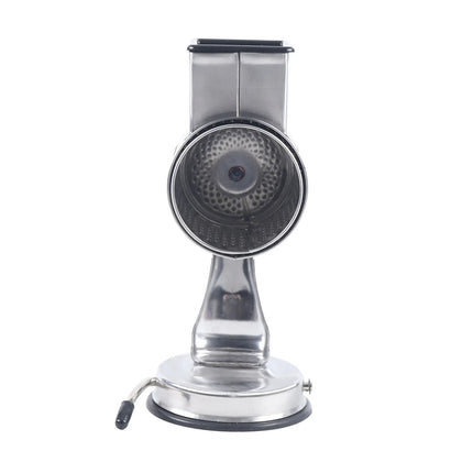Rotary Cheese Grater, Slicer and Shredder, with 5 Stainless Steel Blades, Manual Drum Grater with Handle, Vegetable Shredder