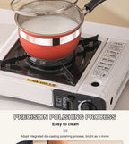 Set di Pentole Antiaderenti da 12 Pezzi in Acciaio Inox Premium con Coperchi in Vetro per Cucina Domestica
