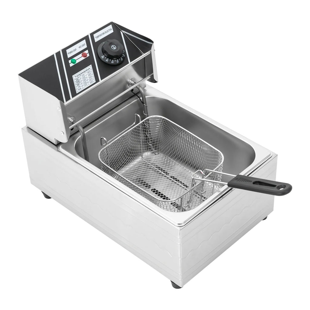 Friggitrice Elettrica Commerciale 6L 2500W 220V Euro Plug