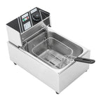 Friggitrice Elettrica Commerciale 6L 2500W 220V Euro Plug