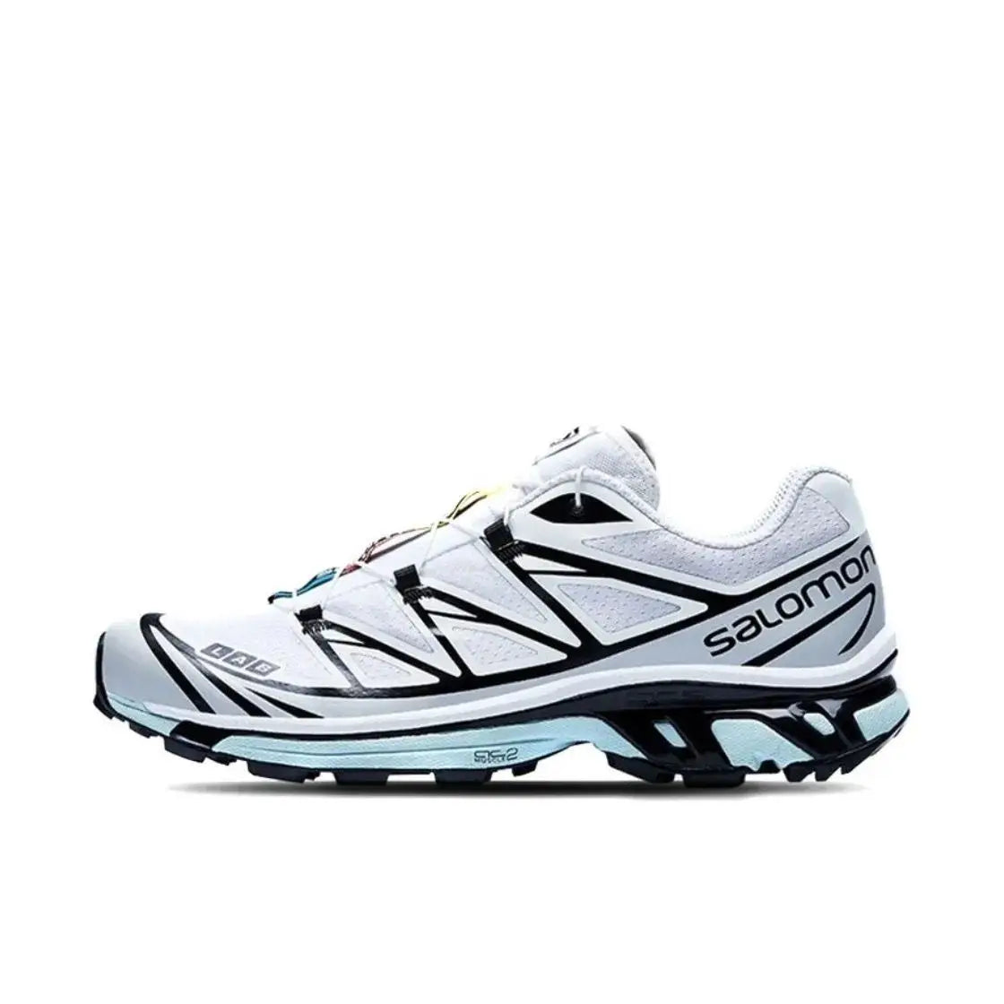 Salomon XT-6 Laufschuhe für Outdoor-Aktivitäten, Wandern und Trailrunning (Weiß/Schwarz)