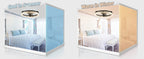 Ventilatore da Soffitto Intelligente XINGOO con Luce e Telecomando, Ventilatore Decorativo per Camera da Letto, Ventilatore a 6 Velocità con Luce LED Circolante