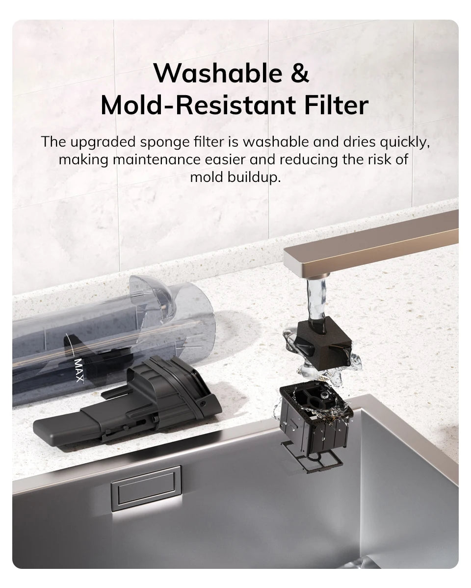 ILIFE W90 Pro Wireless Smart Floor Washer, 7000Pa Suction, 1 Minute Self-Cleaning, Dual Water Tank, Upgraded Version of W90
