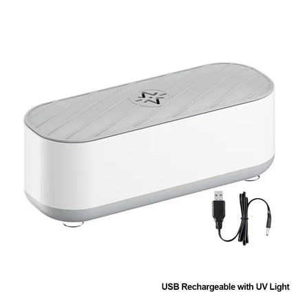 Ultrasonic Cleaning Machine with USB Rechargeable or Battery-Powered Mode, High-Frequency Vibration Cleaner for Jewelry and Glasses