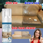 Foaming Dry Cleaner for Fabric Sofa Multipurpose Cleaning Solution Carpet Curtain Clothing Stain Remover No Water Agent Needed