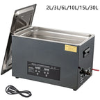 2L/3L/6L/10L/15L/30L Ultraschallreiniger, digitale Heizung, 40kHz Edelstahl Ultraschallreinigungsmaschine, Haushaltsgerät