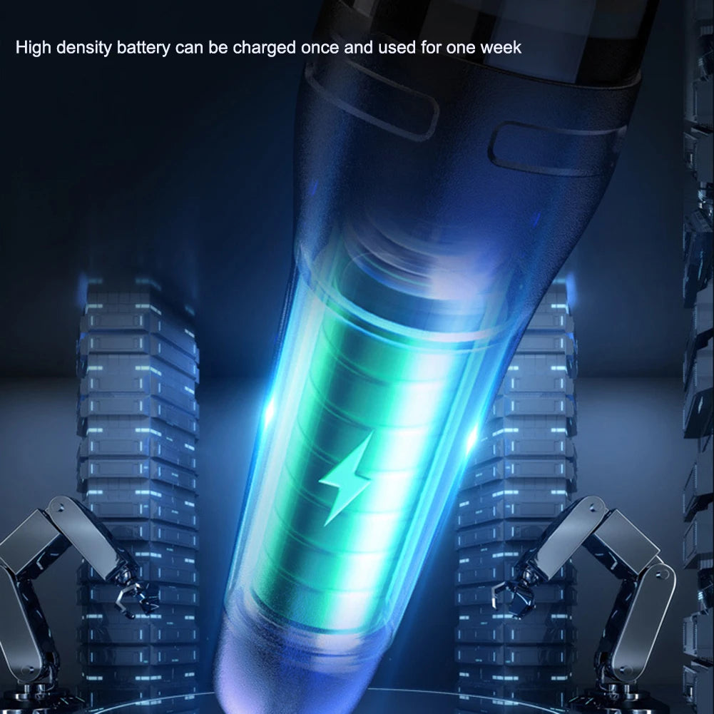 120W Auto-Handstaubsauger USB wiederaufladbarer kabelloser tragbarer Staubsauger Starke Saugkraft für Auto/Zuhause/Büro/Tierhaare